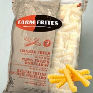 Papas prefritas rizadas