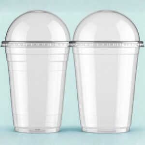 Vasos Plásticos con Tapa de Domo